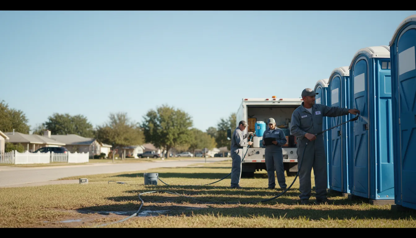 Long-Term Portable Toilet Rental in Doole, TX near me